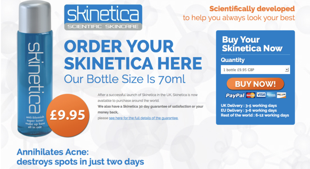 Skinetica – Lead Generation / Social / Content