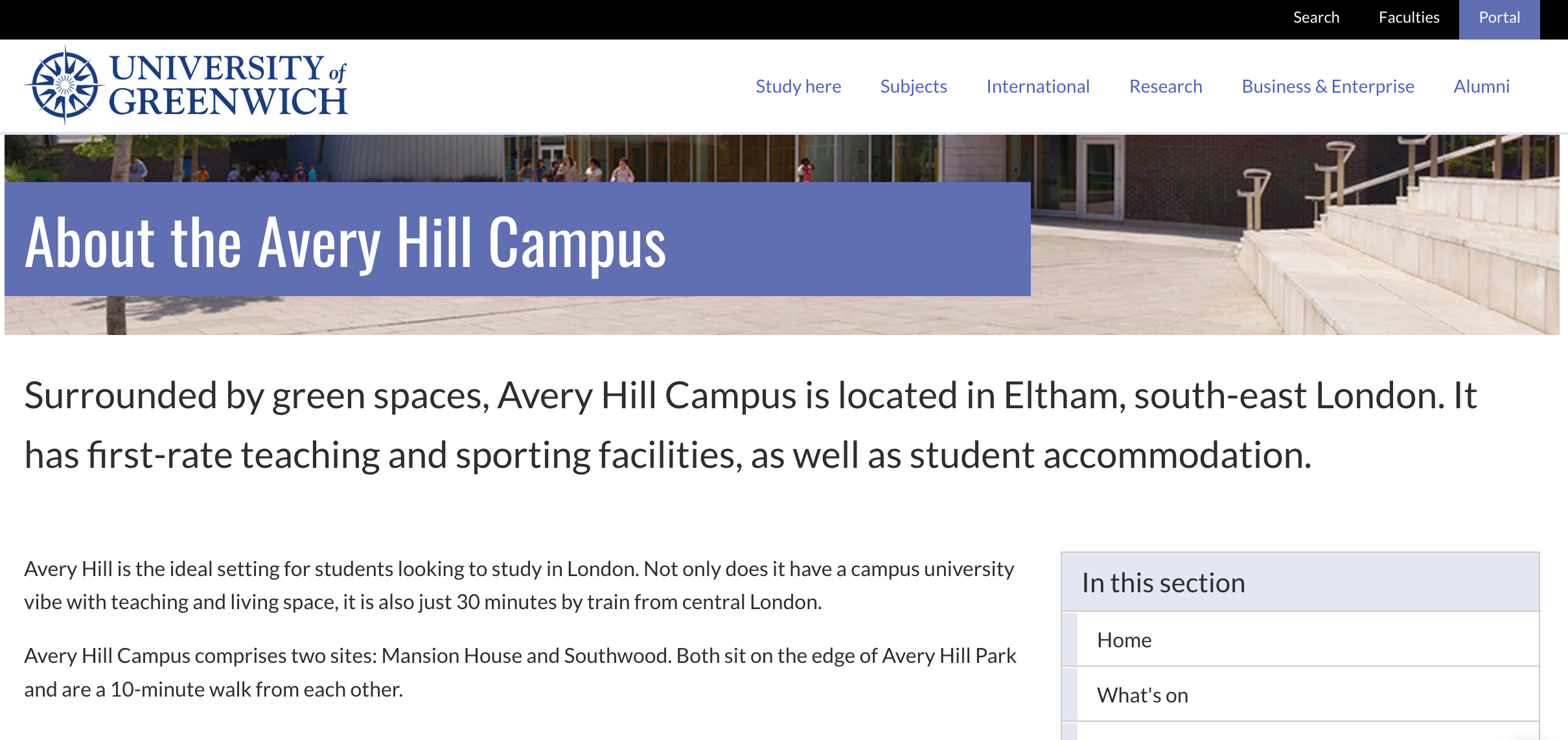 Avery Hill Campus