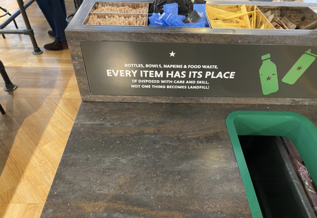 Pret A Manger – Recycling Messaging